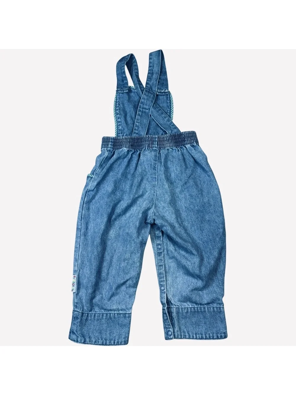 Gymboree Vintage Denim Heart Overalls Kids XS